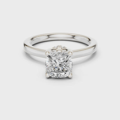 Halcyon Veloura Cushion Diamond Ring
