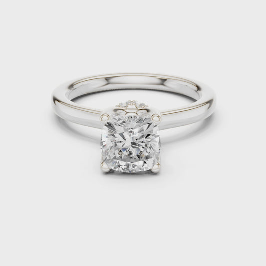 Halcyon Veloura Cushion Diamond Ring