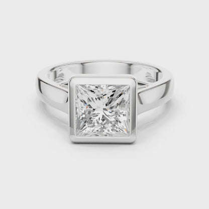 Matrix Modern Princess Bezel Diamond Ring