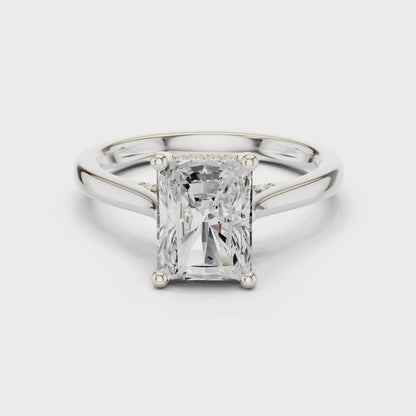 Vera Aurora Split Shank Radiant Diamond Ring
