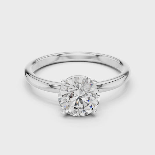Round Solitaire Diamond Ring