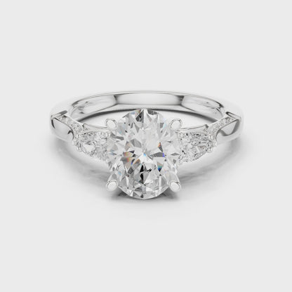 Evan Harmony Oval Trio Diamond Ring
