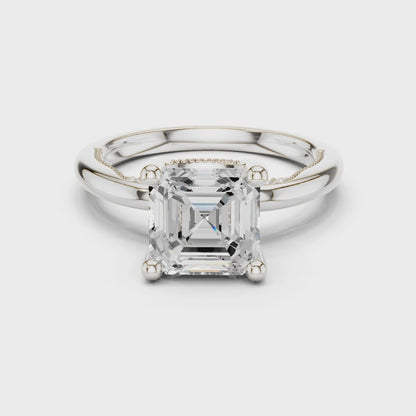 Bryce Aurielle Asscher Diamond Ring
