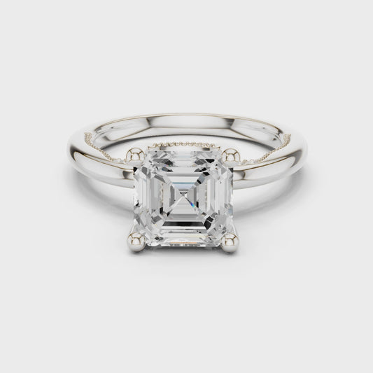 Bryce Aurielle Asscher Diamond Ring