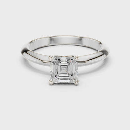 Pria Asscher-Cut Diamond Ring