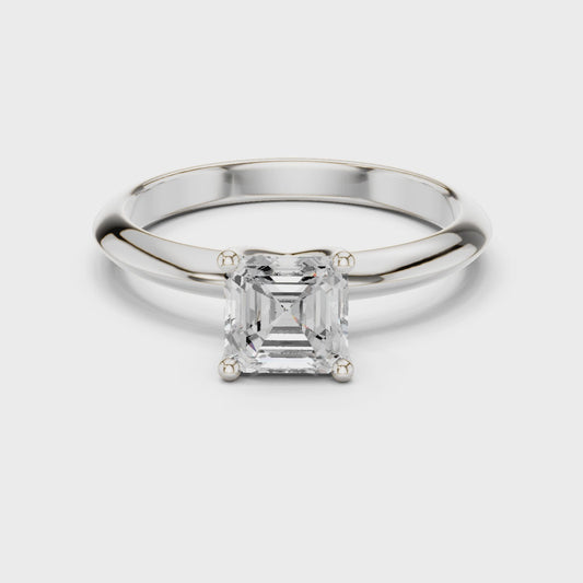 Pria Asscher-Cut Diamond Ring