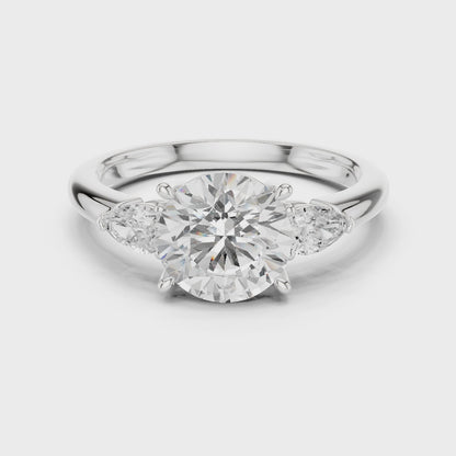 Jubilee Brilliant Round Three-Stone Diamond Ring