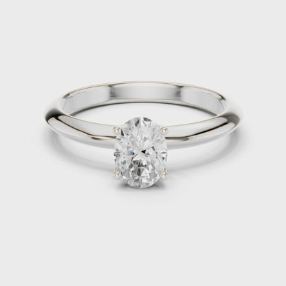 Anaya Oval-Cut Solitaire Diamond Ring