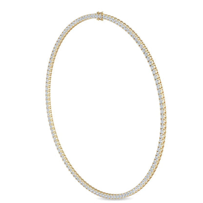 Round Cut Lab Grown Diamond Tennis Necklace